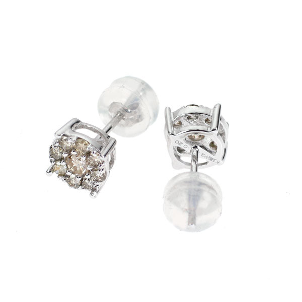 K18WG ダイヤモンド ピアス 0.40ct