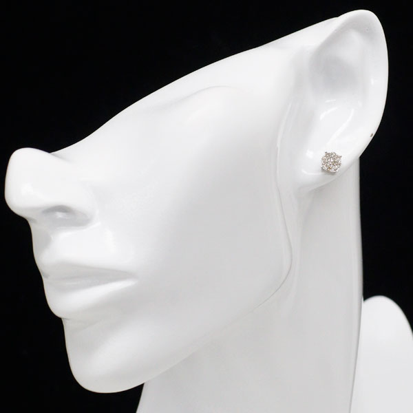 K18WG ダイヤモンド ピアス 0.40ct