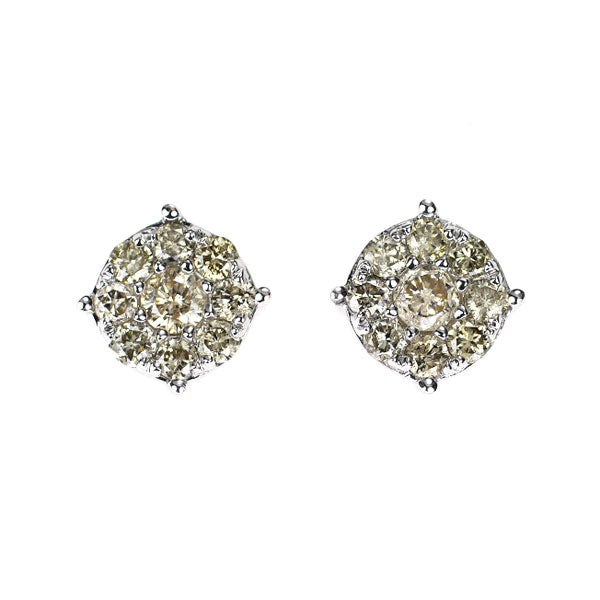 K18WG ダイヤモンド ピアス 0.40ct