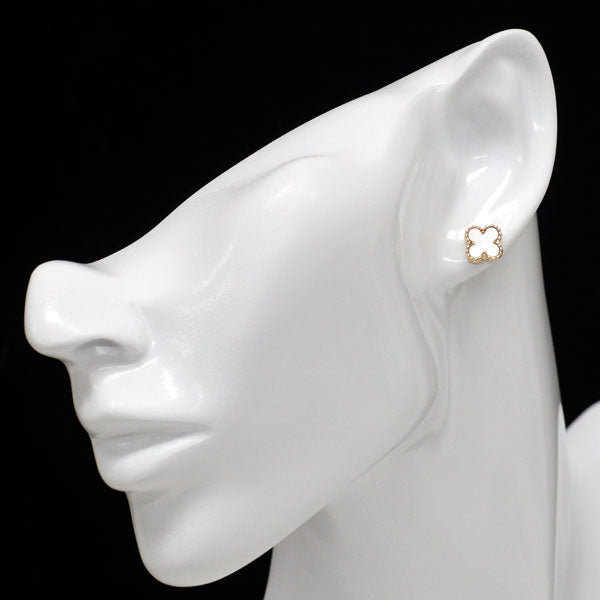 ヴァンクリーフ＆アーペル K18YG シェル ピアス スウィート