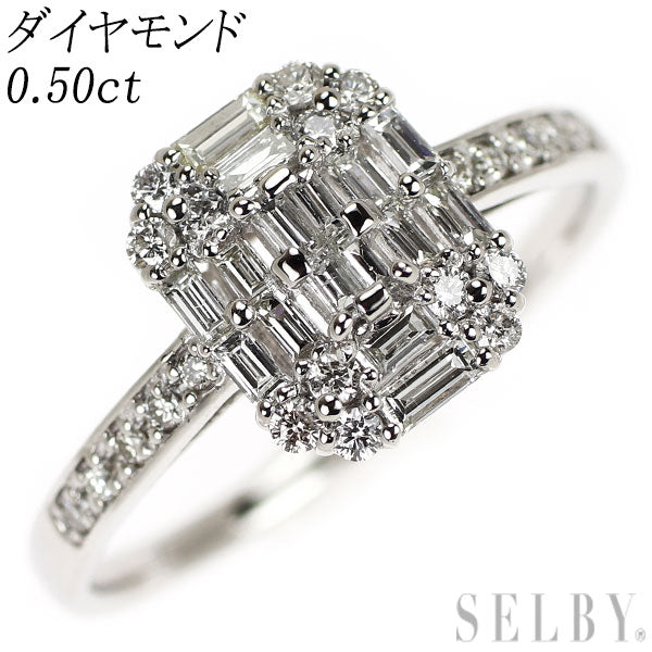 Pt900 ダイヤモンド リング 0.50ct