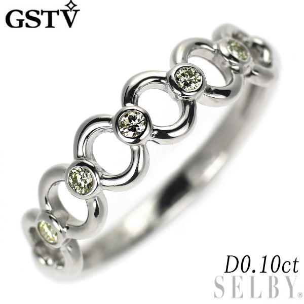 GSTV Pt999 ダイヤモンド リング 0.10ct