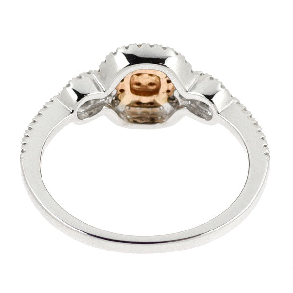 K18WG/PG 天然ピンクダイヤモンド リング 0.09ct D0.18ct — セルビー