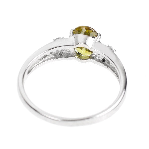 Pt950 スフェーン ダイヤモンド リング 0.84ct D0.09ct