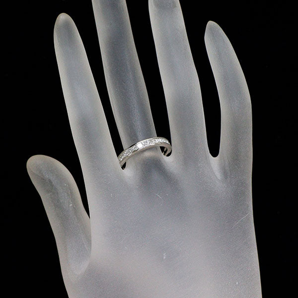 カナディアンダイヤ Pt950 ダイヤモンド リング 0.50ct ハーフエタニティ