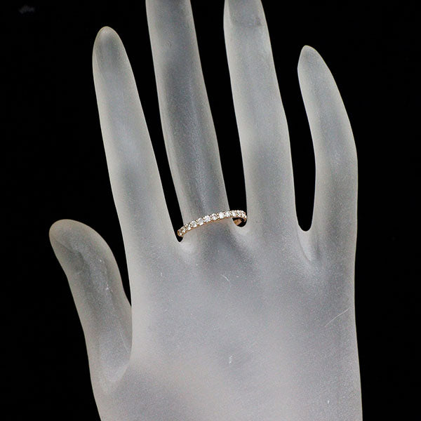 K18PG ダイヤモンド リング 0.30ct ハーフエタニティ