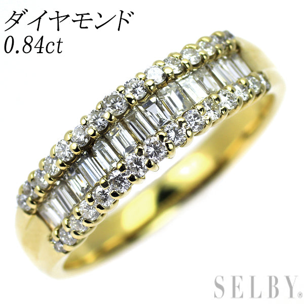 K18YG ダイヤモンド リング 0.84ct