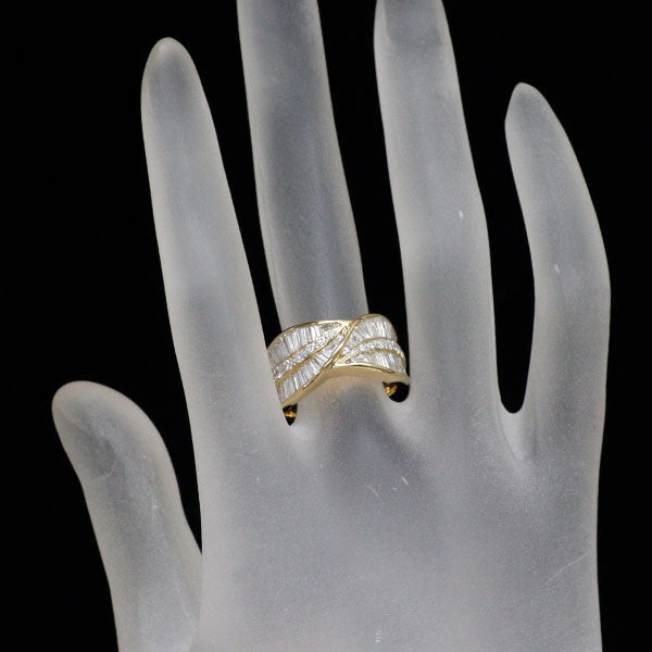 K18YG/WG ダイヤモンド リング 1.65ct
