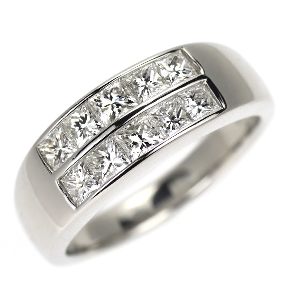 Pt900 プリンセスカット ダイヤモンド リング 1.00ct