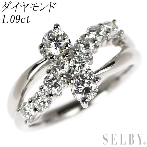 Pt900 ダイヤモンド リング 1.09ct