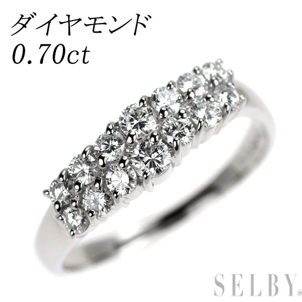 Pt900 ダイヤモンド リング 0.70ct