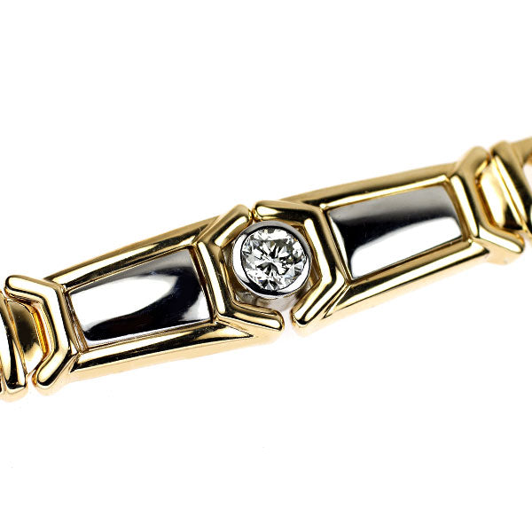 K18YG/ Pt850 ダイヤモンド ブレスレット 0.53ct