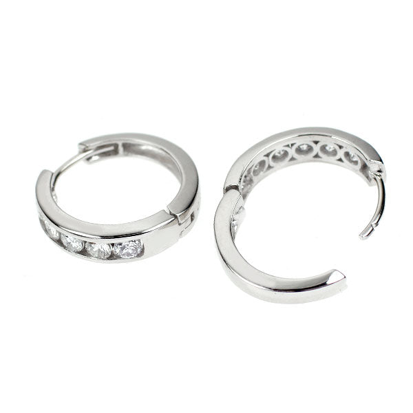 Pt900 ダイヤモンド フープ ピアス 1.02ct
