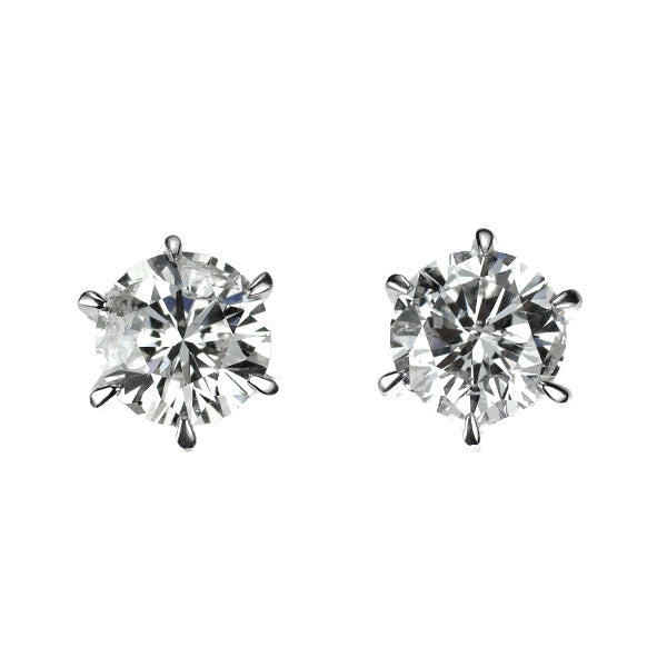 Pt900 ダイヤモンド ピアス 1.04ct スタッド