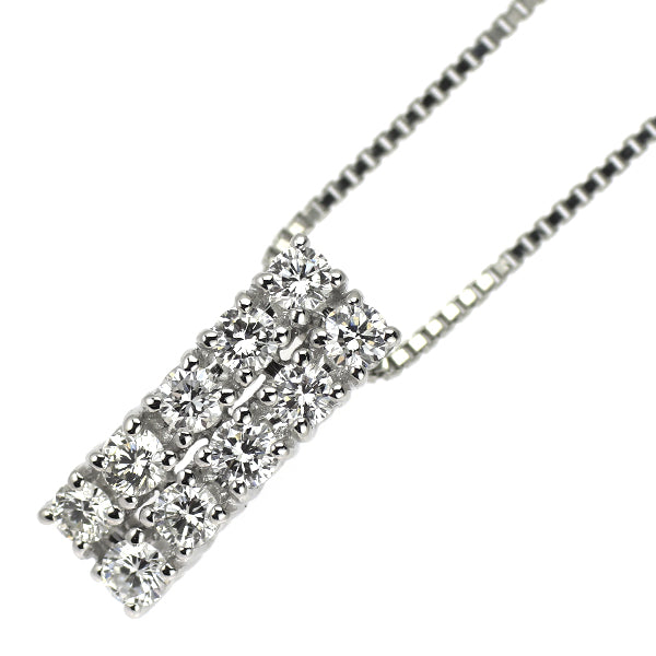 Pt900/ Pt850 ダイヤモンド ペンダントネックレス 0.40ct