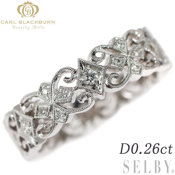 カールブラックバーン K18WG ダイヤモンド リング 0.26ct