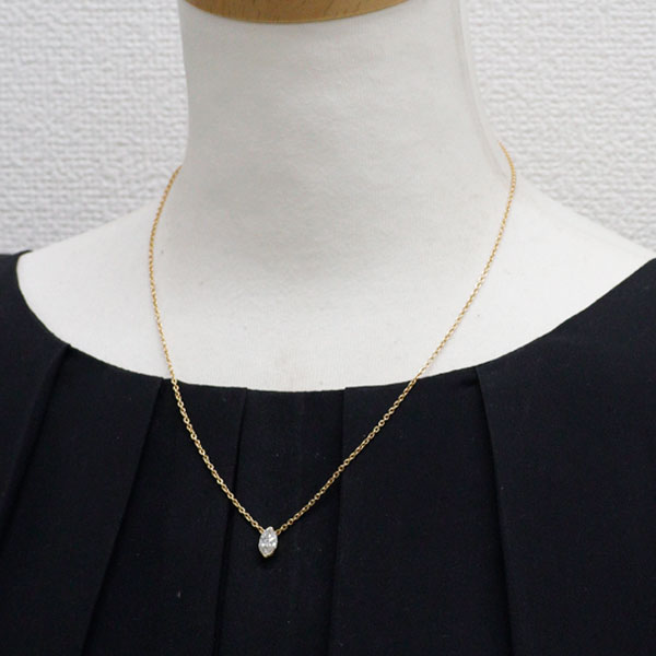 平和堂貿易 K18YG ダイヤモンド ペンダントネックレス 1.01ct