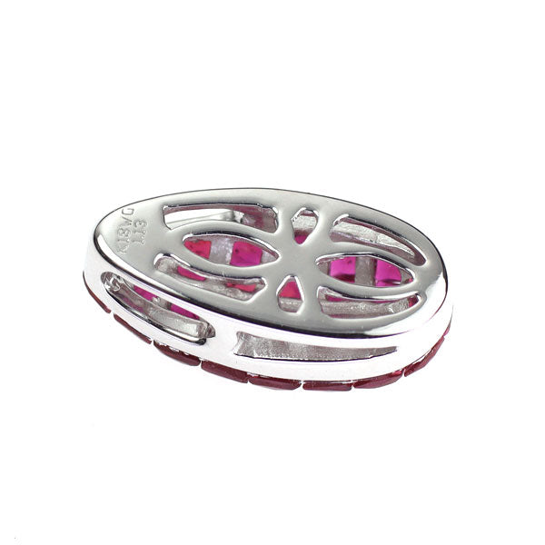 K18WG ルビー ペンダントトップ 1.13ct ミステリーセッティング
