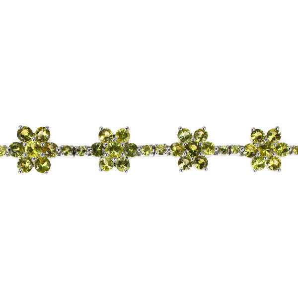 K18WG カナリーイエロートルマリン ダイヤモンド ペンダントネックレス 18.21ct D0.02ct
