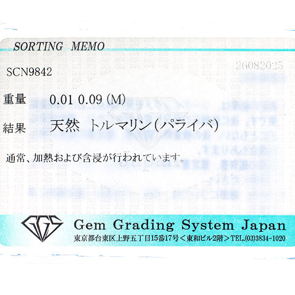 K18YG パライバトルマリン ダイヤモンド ペンダントトップ 0.01ct D0.09ct 月 猫