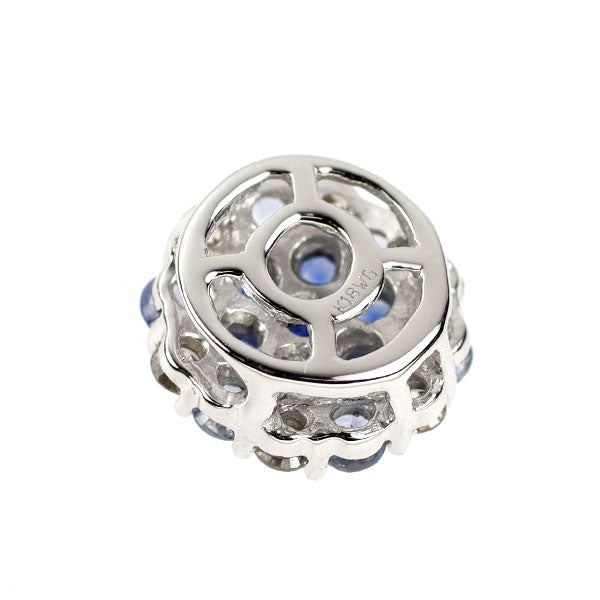 K18WG サファイア ダイヤモンド ペンダントトップ