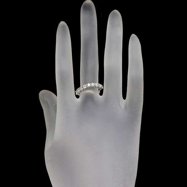 K18WG ダイヤモンド リング ハーフエタニティ