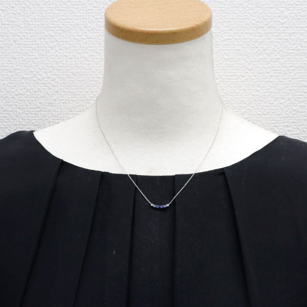 スタージュエリー K18WG サファイア ペンダントネックレス