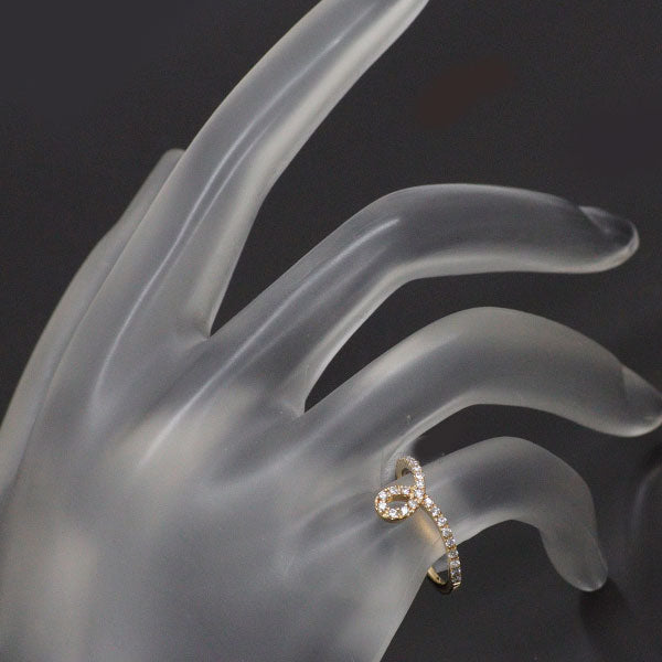 K18YG ダイヤモンド リング 0.19ct ピンキー