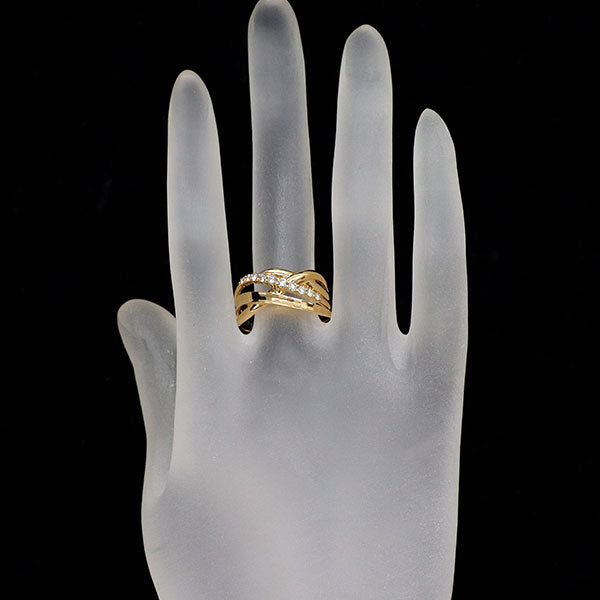 K18YG ダイヤモンド リング 0.32ct
