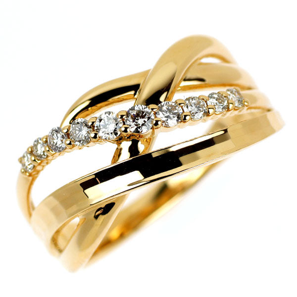 K18YG ダイヤモンド リング 0.32ct