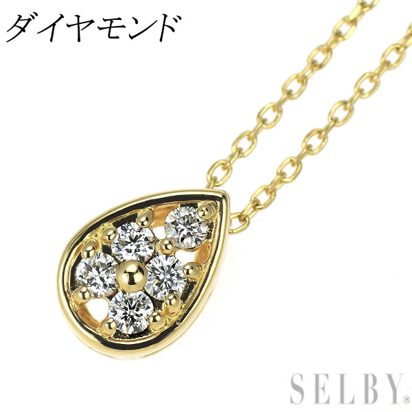K18YG ダイヤモンド ペンダントネックレス
