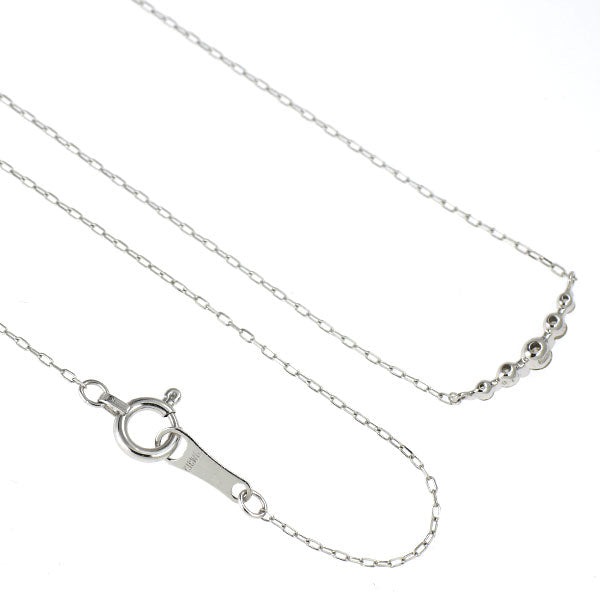 K18WG ダイヤモンド ペンダントネックレス 0.10ct