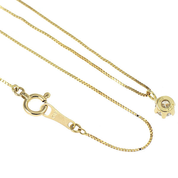 K18YG ダイヤモンド ペンダントネックレス 0.21ct