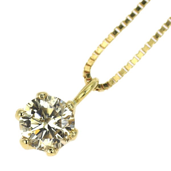 K18YG ダイヤモンド ペンダントネックレス 0.21ct