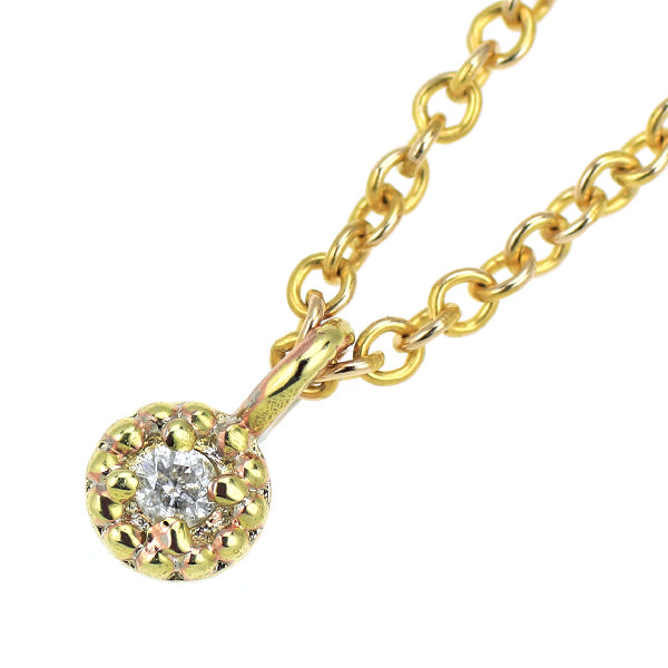 K14YG ダイヤモンド ペンダントネックレス