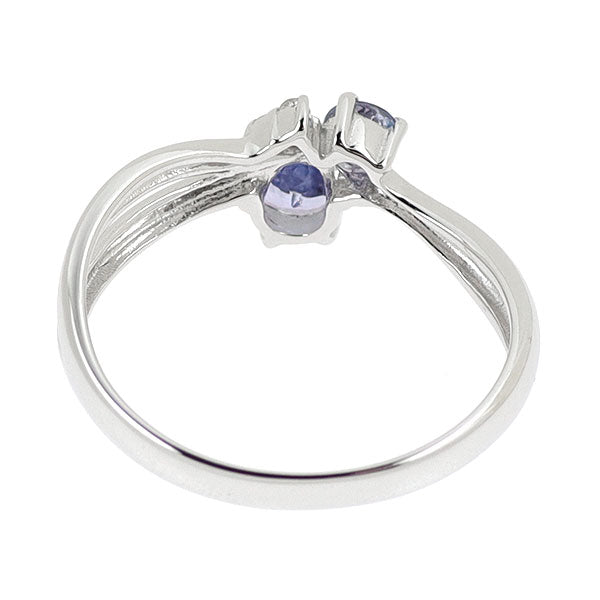 K14WG タンザナイト ダイヤモンド リング