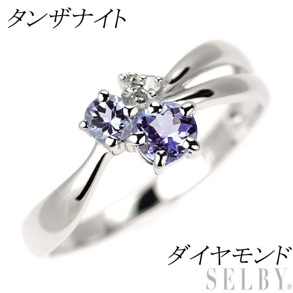 K14WG タンザナイト ダイヤモンド リング