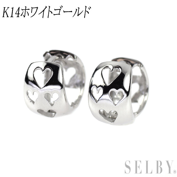 K14WG フープ ピアス ハート