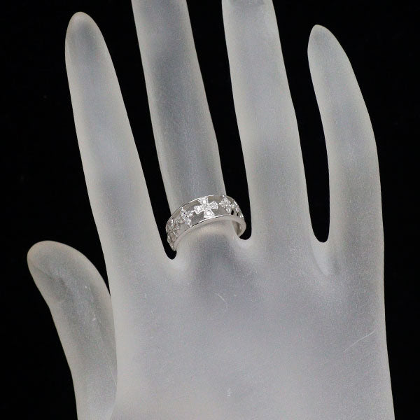 K10WG ダイヤモンド リング 0.13ct  クロス