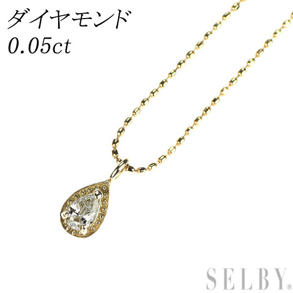 K10YG ダイヤモンド ペンダントネックレス 0.05ct