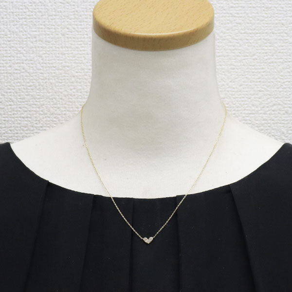 K10YG ダイヤモンド ペンダントネックレス ハート — セルビー  