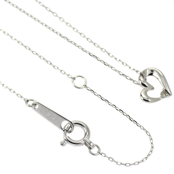 K10WG ダイヤモンド ペンダントネックレス