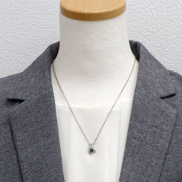希少 Pt900 アレキサンドライト ダイヤモンド ペンダントトップ 0.31ct D0.15ct