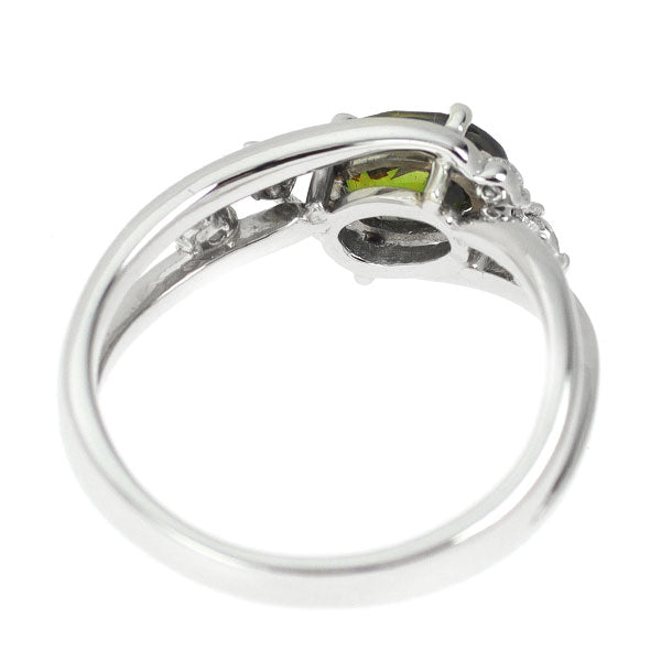 Pt900 スフェーン ダイヤモンド リング 1.22ct D0.13ct