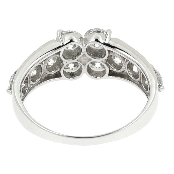Pt900 ダイヤモンド リング 2.00ct  フラワー