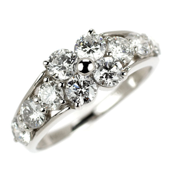 Pt900 ダイヤモンド リング 2.00ct  フラワー
