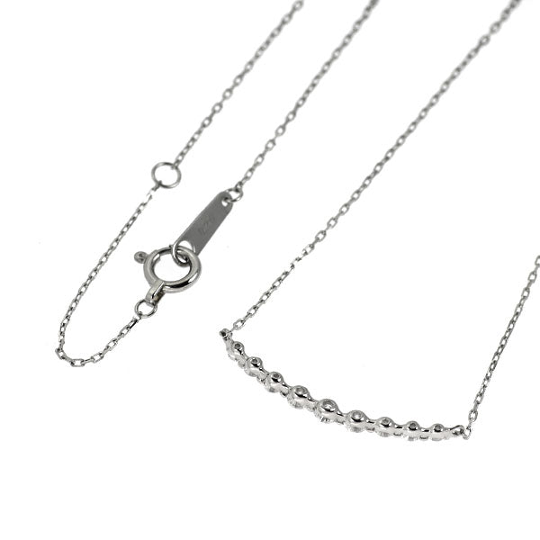 4℃　Pt850 ダイヤモンドペンダントネックレス　シルバー　ダイヤモンド 4℃ ヨンドシー ダイヤモンド Wクロス ネックレス Pt850 プラチナ