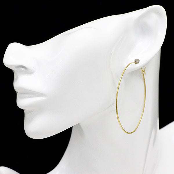 K18YG ピアス フープ