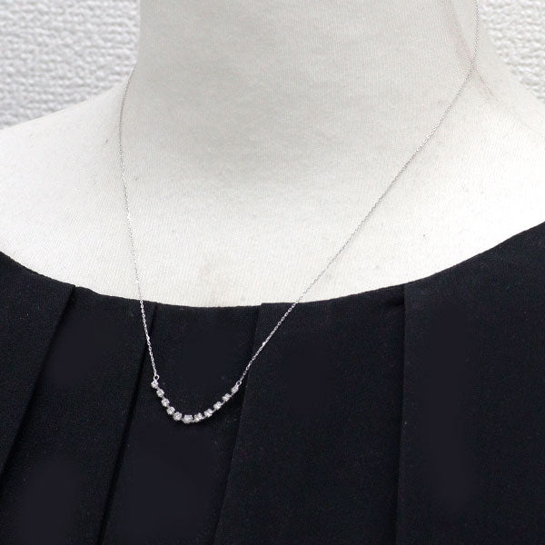 K18WG ダイヤモンド ペンダントネックレス 0.30ct