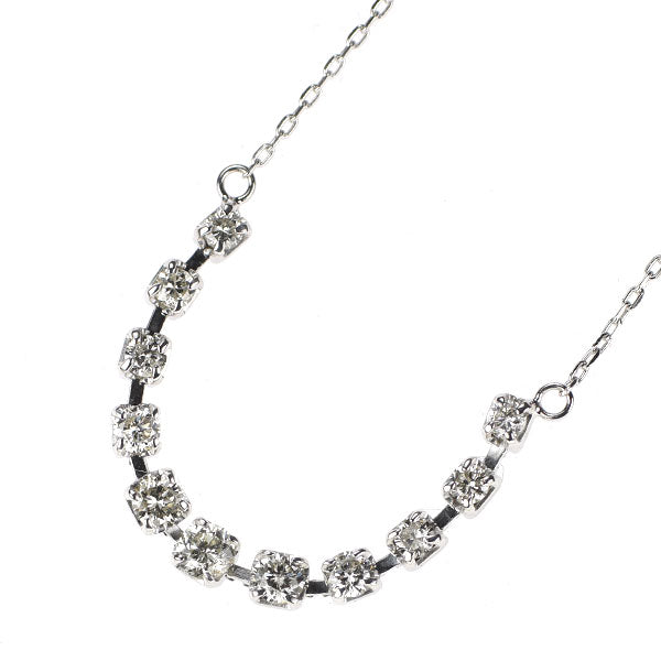 K18WG ダイヤモンド ペンダントネックレス 0.30ct